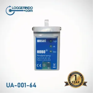 Alat Perekam Data Suhu Air HOBO 64K Pendant® Temperature/Alarm (Waterproof) Data Logger – UA-001-64