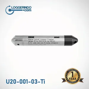 Alat Perekam Data Ketinggian Air Titanium (Kedalaman 250 kaki) | HOBO 250-Foot Depth Water Level Data Logger – U20-001-03-Ti
