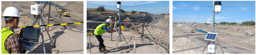 Instalasi Weather Station di THIESS Mining Project