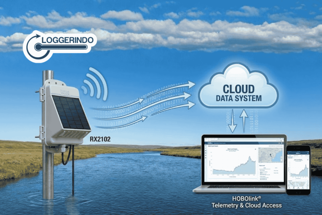 Integrasi cloud system pada water level - loggerindo