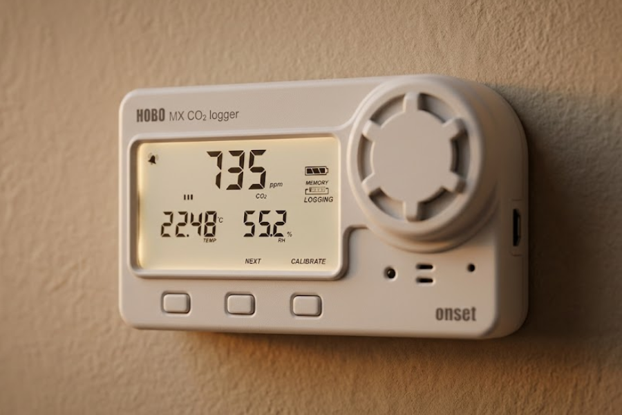 HOBO MX1102 untuk ukur kualitas udara dalam ruangan - LOGGERINDO