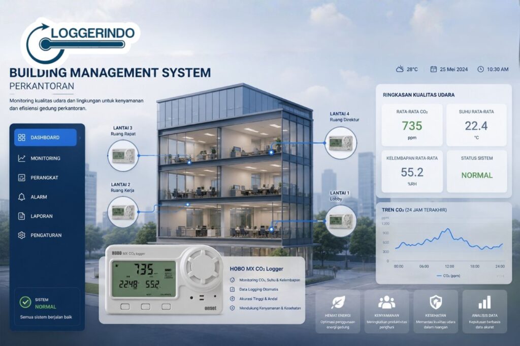 integrasi building management system dengan HOBO MX1102 - LOGGERINDO