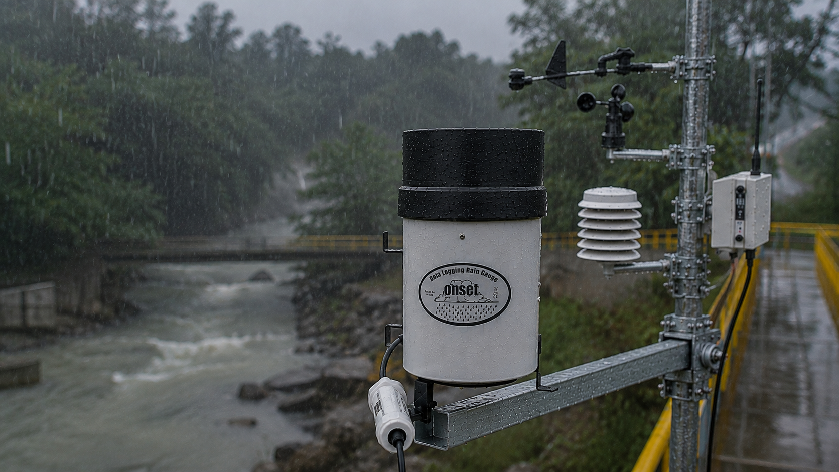 Distributor rain gauge